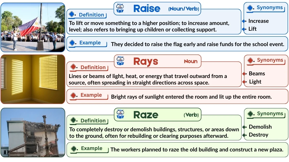 Raise vs Rays vs Raze