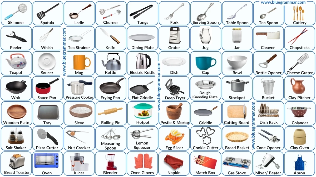 Kitchen Utensil Names
